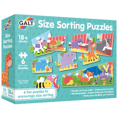 Set 6 puzzle Galt. Animale, 3 piese