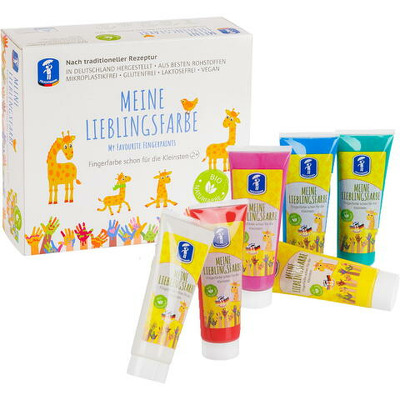 Set 6 tuburi vopsea pictura cu degetele - Basic