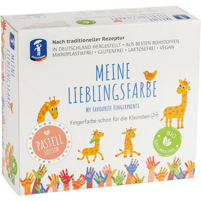 Set 6 tuburi vopsea pictura cu degetele - Pastel