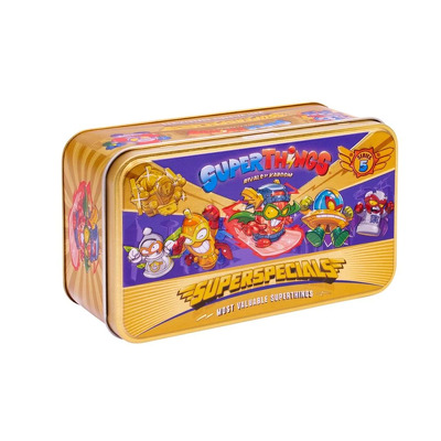 Set 9 figurine in cutie metalica SUPERTHINGS, Super Specials Seria 5