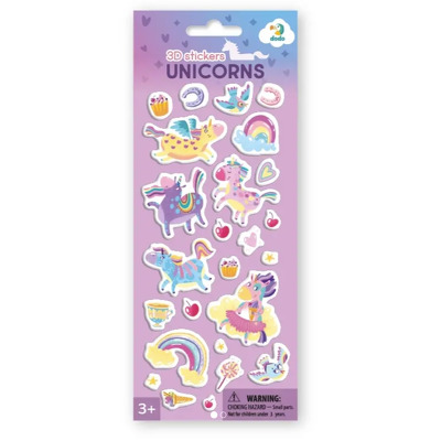 Set abtibilduri 3D - Unicorni