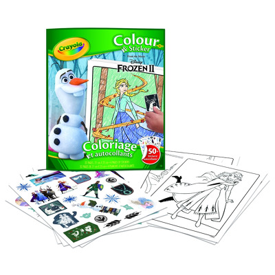 Set colorat cu abtibilduri Frozen