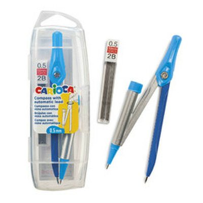 Set compas cu creion 0,5 mm Carioca si mina