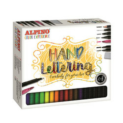 Set complet cu 30 instrumente de scris pentru caligrafie, ALPINO Color Experience - Hand Lettering