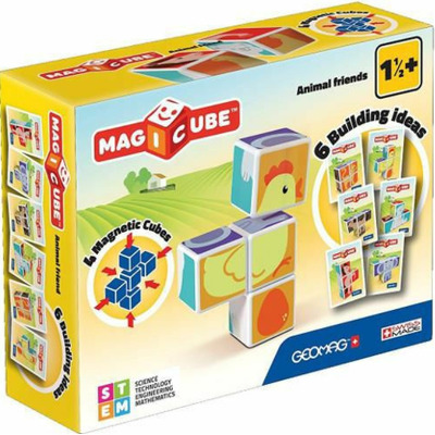 Set Constructie Magnetic Magicube Animale Prietenoase