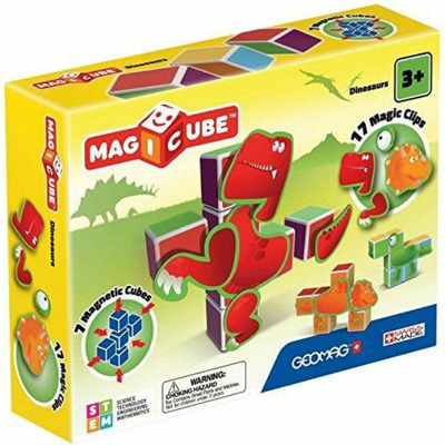 Set Constructie Magnetic Magicube Dinozauri
