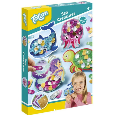 Set creativ cu folii de transfer - Creaturi marine