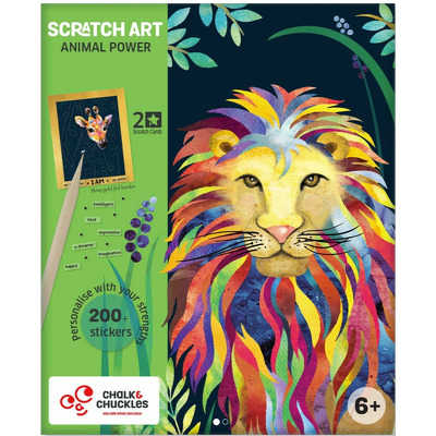 Set creativ de razuit - Superputerile animalutelor