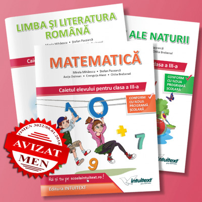 Set de 3 caiete clasa a III-a - Intuitext