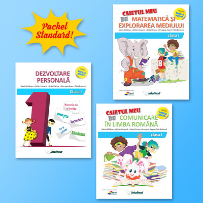 Set de 3 caiete pentru clasa I - Intuitext (Varianta EDP2, Piriiala si Balan)