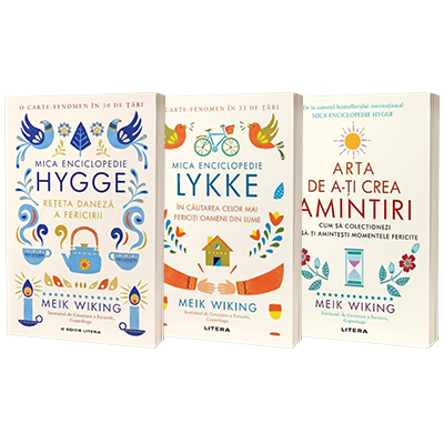 Set de 3 carti. Fii fericit, fii hygge cu Meik Wiking