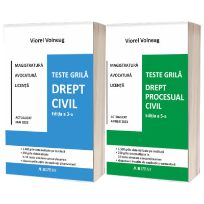 Set de autor Viorel Voineag - Drept procesual civil si teste grila pentru drept civil