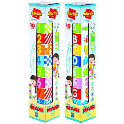 Set de constructie cu numere Abrick 10 piese