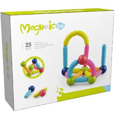 Set de constructie magnetic - Forme 3D (25 piese)