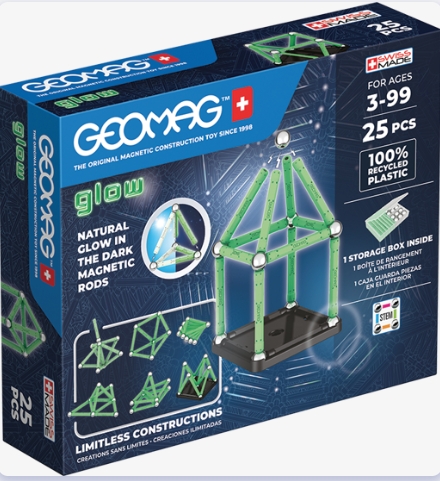 Set de constructie magnetic Glow