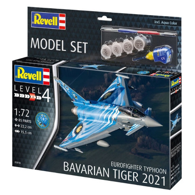 Set de construit Revell aeromodel Eurofighter Typhoon Bavarian Tiger 2021