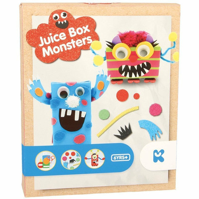 Set de creatie - Cutie de suc cu monstruleti