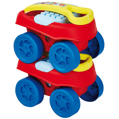 Set de cuburi in masinuta