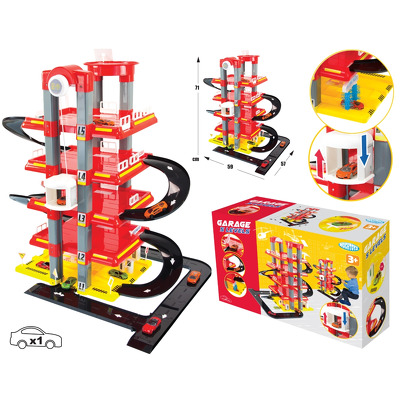 Set de joaca Mochtoys, Garaj de parcare cu cinci nivele