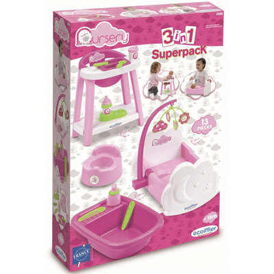 Set de joaca papusi, 13 piese