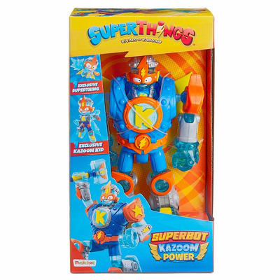 Set de joaca SUPERTHINGS - figurine si Robot Kazoom Power, Kazoom Kid