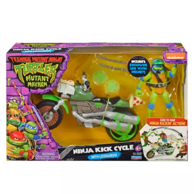 Set de joaca TMNT - Testoasele Ninja, Leonardo si motocicleta