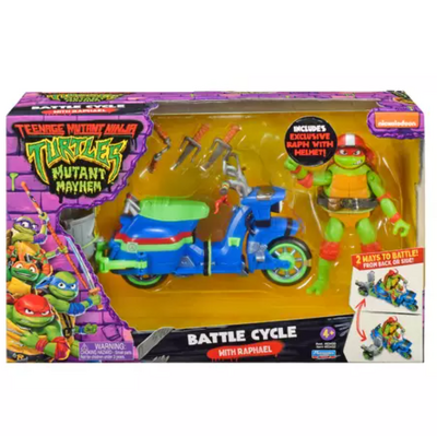 Set de joaca TMNT - Testoasele Ninja, Raphael si motocicleta