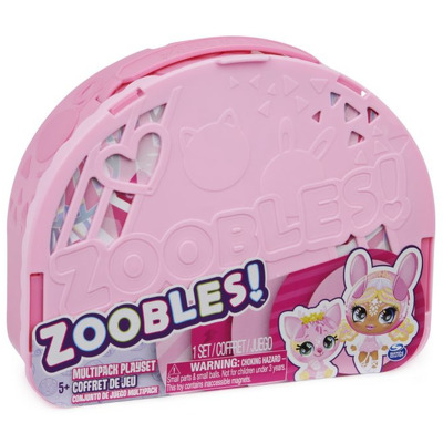 Set de joaca Zoobles. Depozitare Multipack, cu 3 figurine