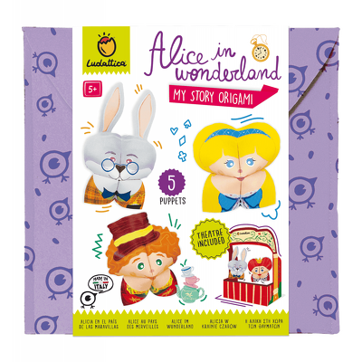 Set de Teatru de Papusi Origami – Alice in Tara Minunilor, +5 ani, Ludattica