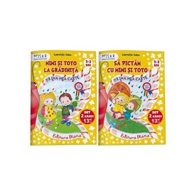 Set educational 2 caiete pentru anteprescolari (2-3 ani). Colectia Mimi si Toto - Laurentia Culea