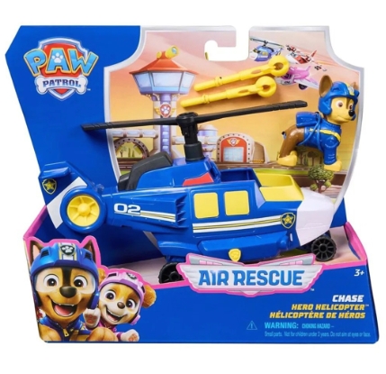 Set figurina si vehicul Chase Air Rescue - Paw Patrol