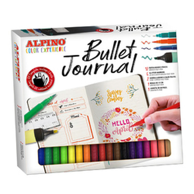 Set complet de 12 instrumente de scris, ALPINO Color Experience - Bullet Journal