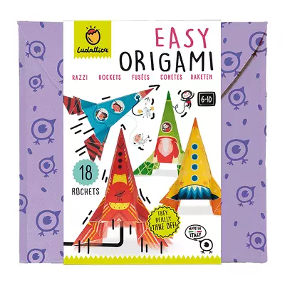 Set indemanare Origami incepatori - Rachete, Ludattica, +6 ani