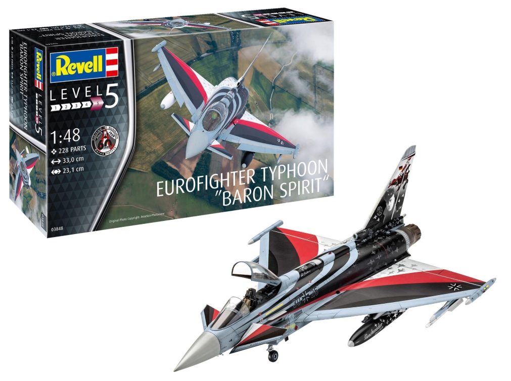 Set macheta Revell avion Eurofighter Typhoon Baron Spirit Constructie avion militar modern