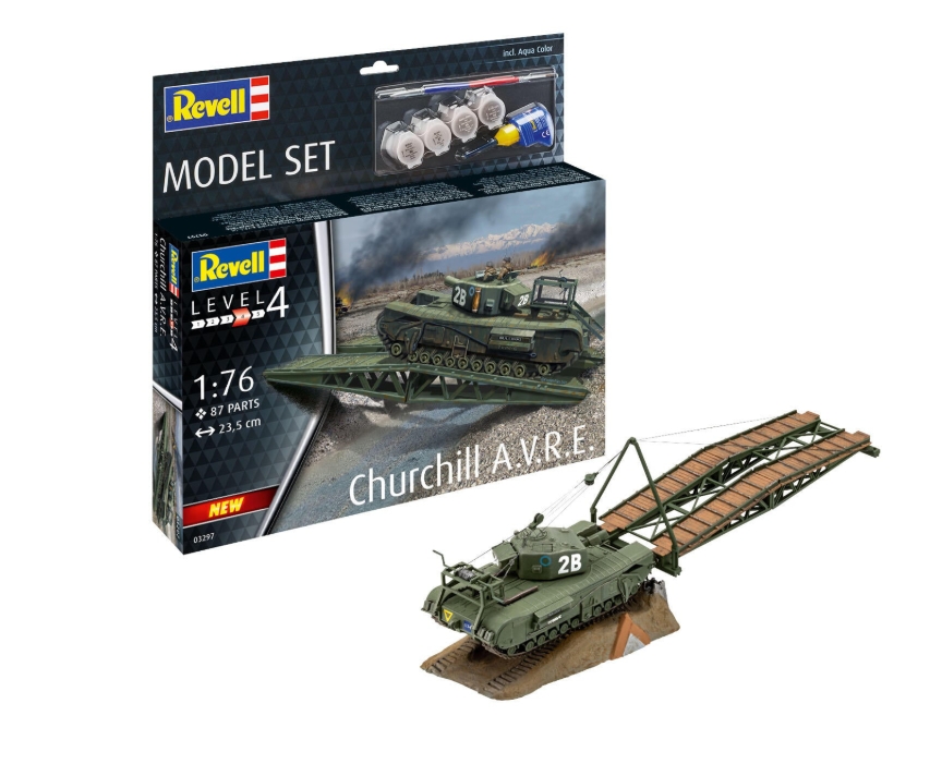 Set macheta Revell vehicul militar Churchill