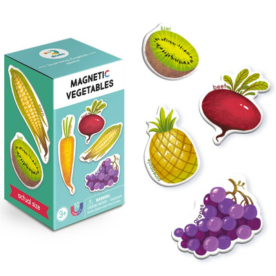 Set magnetic - Invat legume si fructe in limba engleza