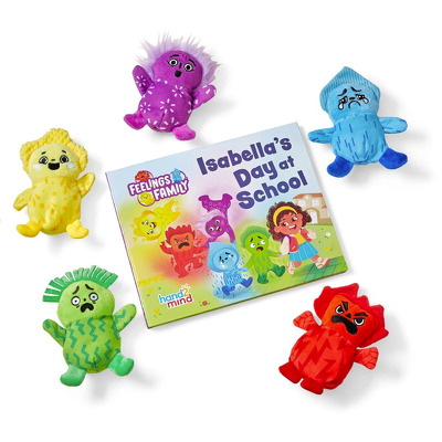 Set mascote cu carticica - Emotiile & Isabella la scoala