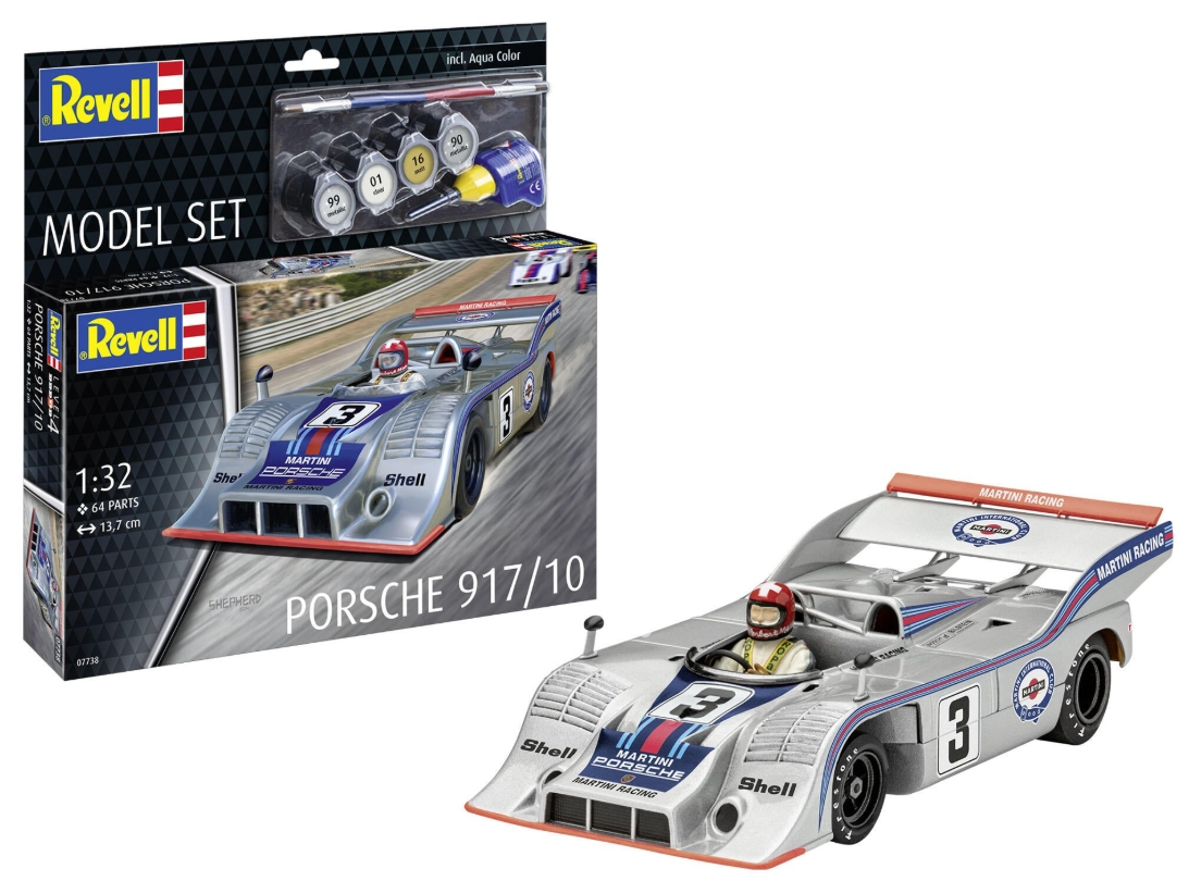 Set model Porsche 917/10 Revell - Kit cu accesorii de baza