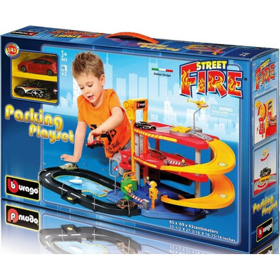Set parcare cu 2 masinute Street Fire