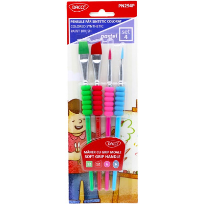 Set pensule pastel par sintetic PN294P, 4 buc