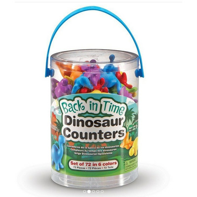 Set pentru sortat si numarat - Dinozauri jucausi (72 piese)