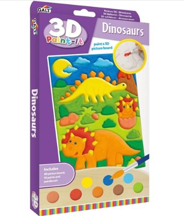 Set pictura 3D dinozauri pentru copii