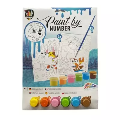 Set pictura pe numere. Catelusi si lumea acvatica