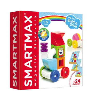 Set piese magnetice Smartmax My first build & Drive, + 18 luni