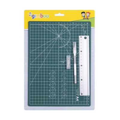 Set planseta de taiere A4 cu rigla aluminiu 20cm, cutit art si rezerve