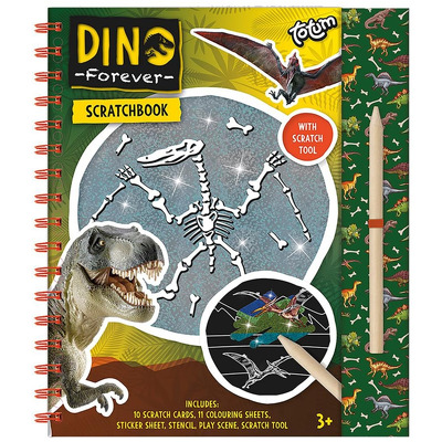 Set scratchbook Dinozauri, 25 piese
