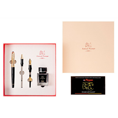 Set stilou caligrafic cu roller si calimara PICASSO 888