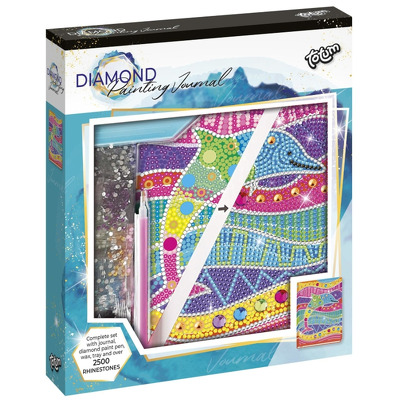 Set tapiserie cu diamante Delfin, 5 piese