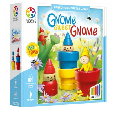 Smart Games - Gnome Sweet Gnome, joc de logica 48 provocari, + 3 ani