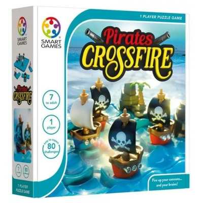 Smart Games - Pirates Crossfire, joc de logica cu 80 de provocari, 7+ ani
